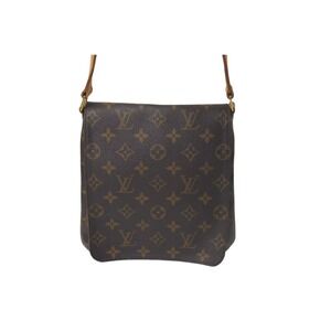 Louis Vuitton Musette Natural Brown Bag Salsa Leather Shoulder Leather Brown